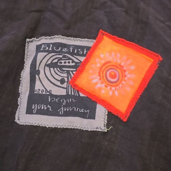 BLUE FISH RUFFLE BOTTOM VINTAGE PANTS SIZE 0 (FITS A 10 US) - Picture 6 of 12